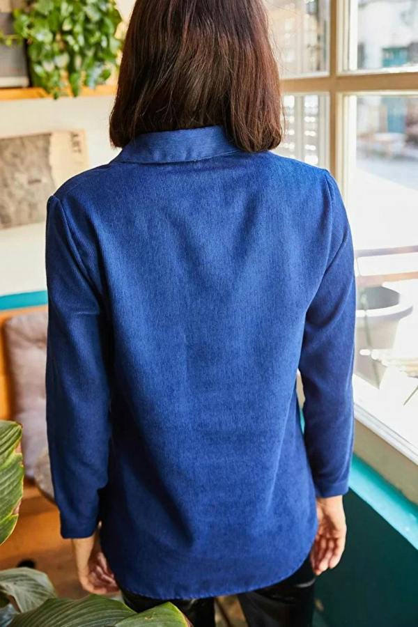 Hoxton Gal Fine Ribbed Corduroy Shirt
