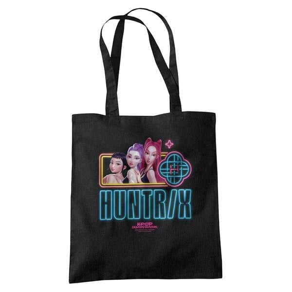 K-Pop Demon Hunters Huntr/X Reusable Tote Bag - Black