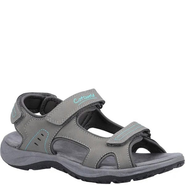 Cotswold Womens/Ladies Freshford Recycled Sandals - Grey/Turquoise