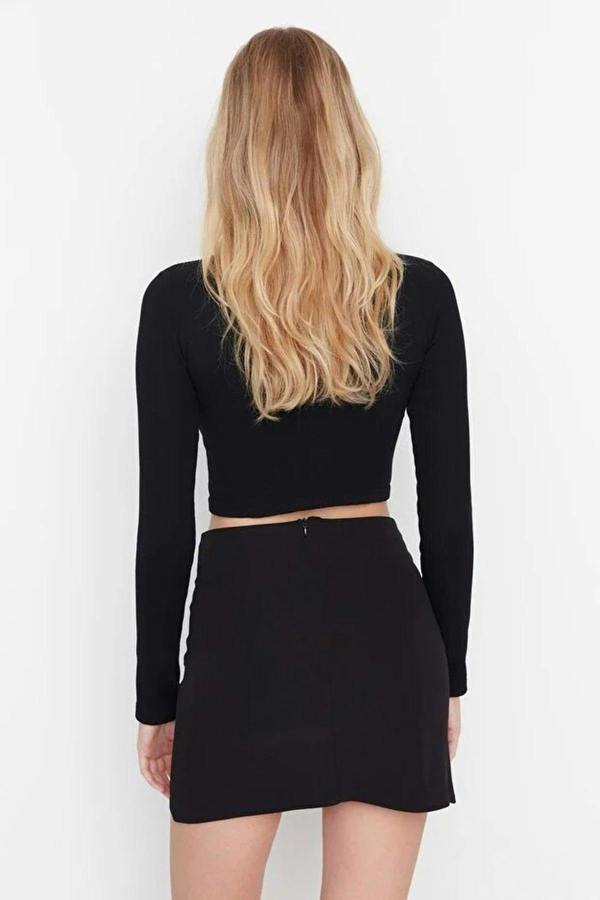 WOVCOR A-line Mini Woven Skirt