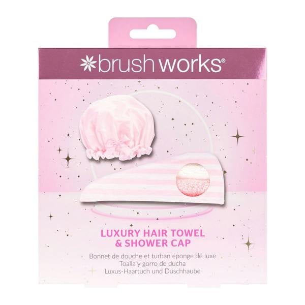 Brushworks Luxury Hair Towel & Shower Cap