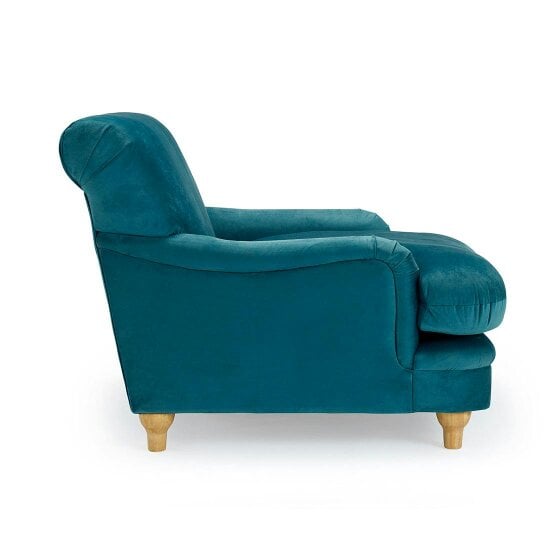 Wyld Haus Greystones Peacock Blue Armchair