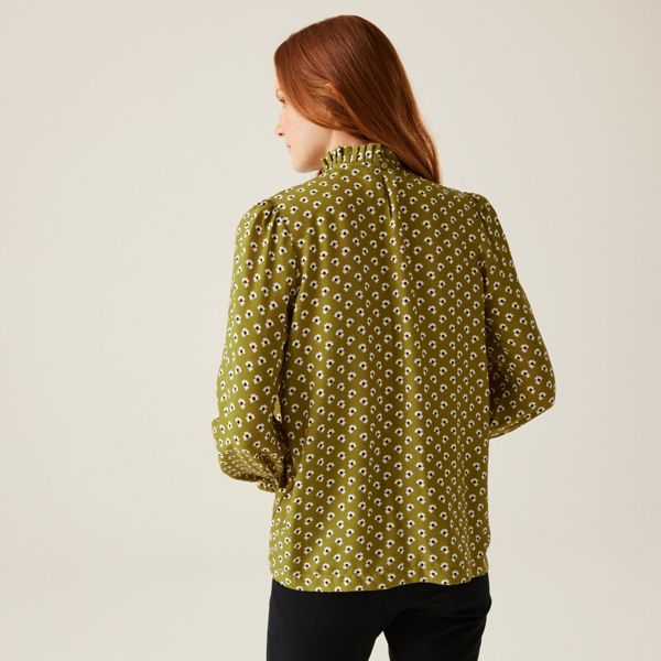 Regatta Women's Orla Kiely Clover Winter Blouse - Olive