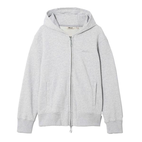 Ellesse Mens Kalvini Full Zip Hoodie - Light Grey Marl - 