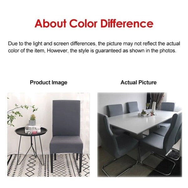 Anyseat Chair Cover Black with Anti-Dirt and Waterproof Elastic Material for Dining Room Kitchen Wedding Hotel Banquet Restaurant