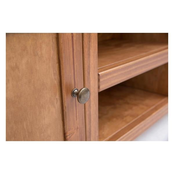 Cabinet Bits Tirolo Lacquered 2 Door TV Cabinet Brass Knob
