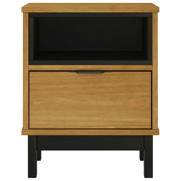 Berkfield Bedside Cabinet "FLAM" 40x35x50 cm Solid Wood Pine