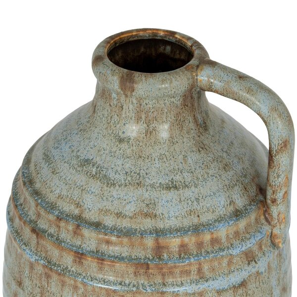 Wyld Haus Kala Tall Rustic Ceramic Jug Bottle Vase with Handle