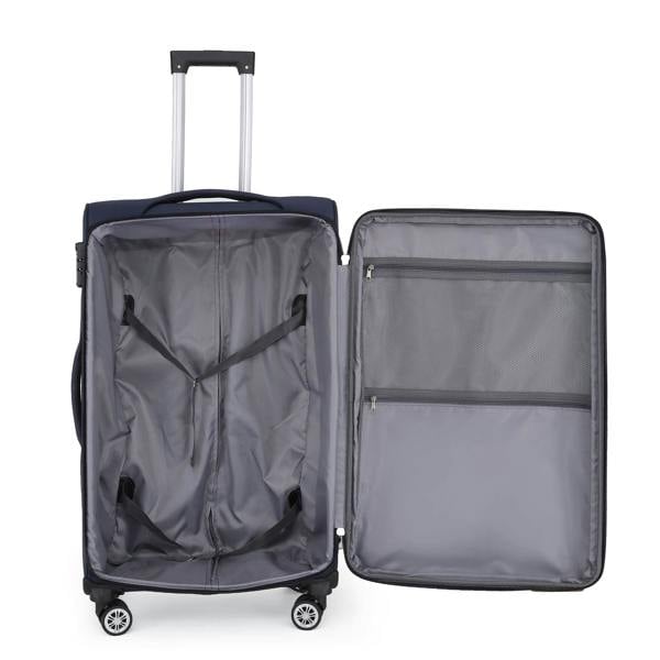 Infinity Luggage Soft Cabin Suitcase 36.5 x 23.5 x 58 cm Nylon 900D Suitable Integrated TSA Lock for Easyjet, Ryanair, Wizzair