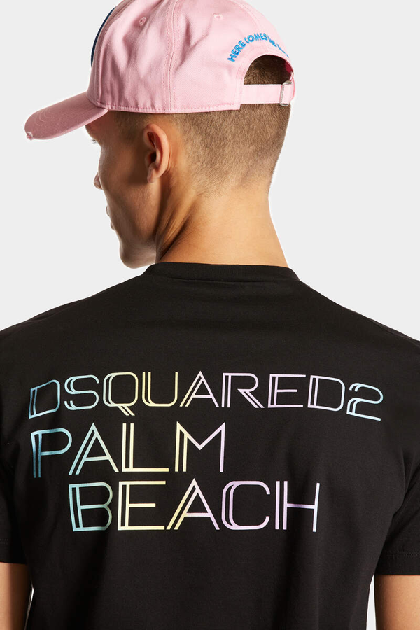 Dsquared2 Cool Fit Palm Beach Logo T-Shirt - Black