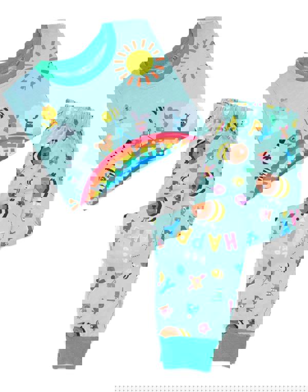 Hey Duggee Girls Green Bee kind Long Sleeve Long Leg Pyjama Set