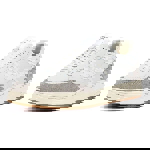 Pompeii Elan Leather Men's Ecru/Taupe Trainers