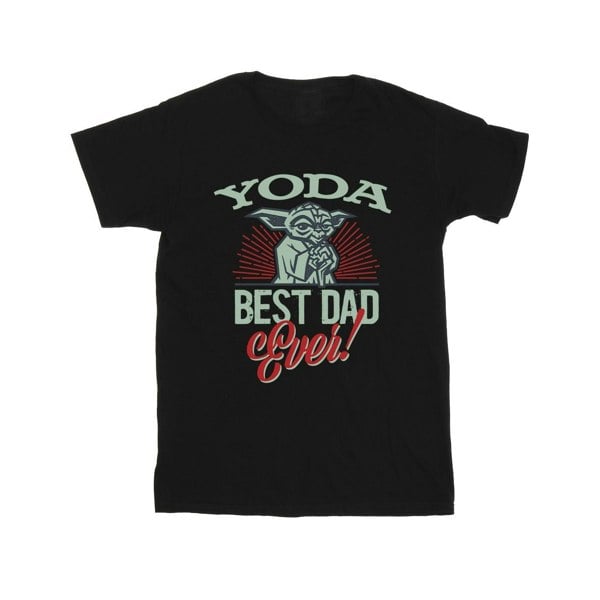 Star Wars Mens Mandalorian Yoda Dad T-Shirt - Black