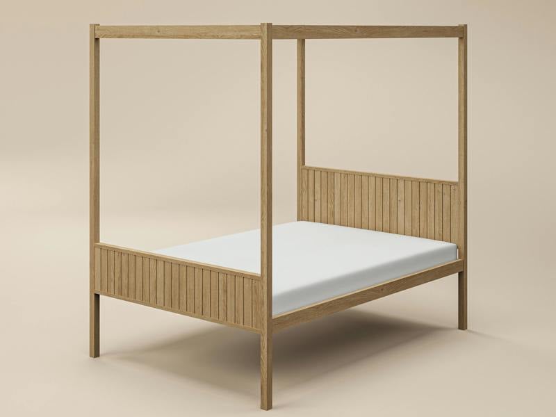 Flair Maddy 4 Poster Bed Natural