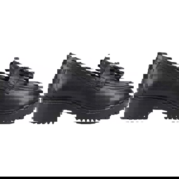 Hush Puppies Abigail Junior Leather Girls's Black Loafers