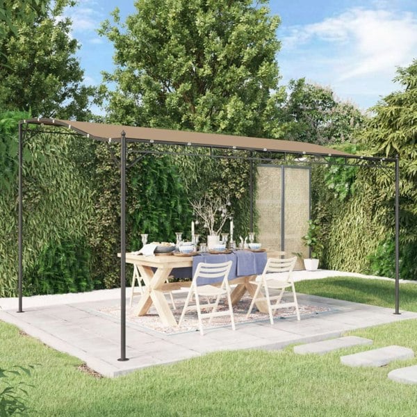 Berkfield Canopy Taupe 4x3 m 180 g/m�__ Fabric and Steel