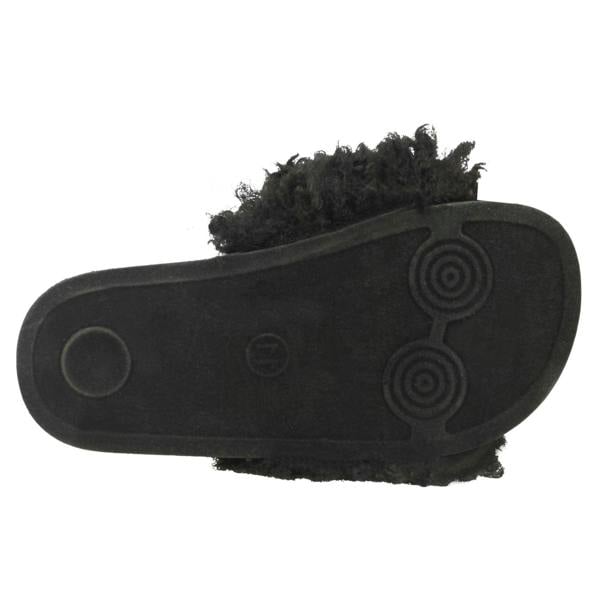 Spot On Girls Spot On Fake Poodle Fur Mule Sliders