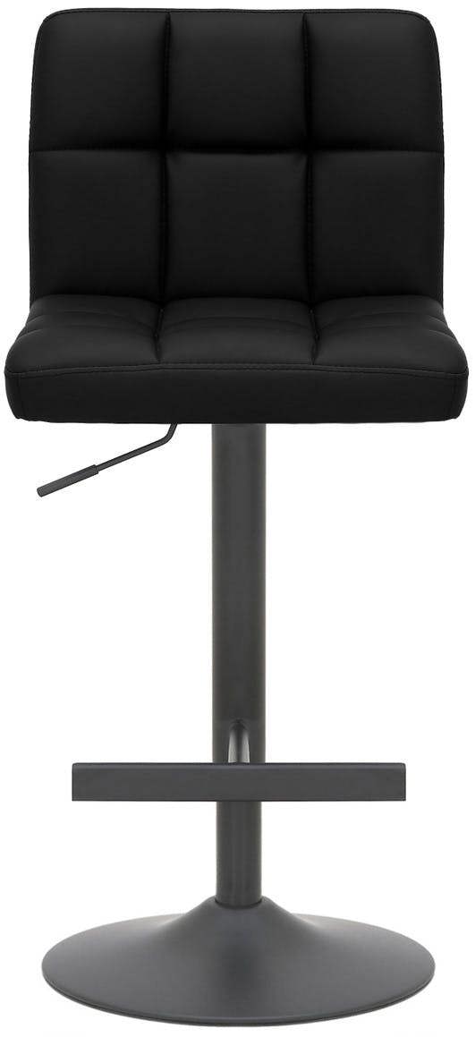 Lamboro Deluxe Allegro Bar Stool, Luxury frame in Matt black with Weighted Base , Kitchen Bar Stool, Black