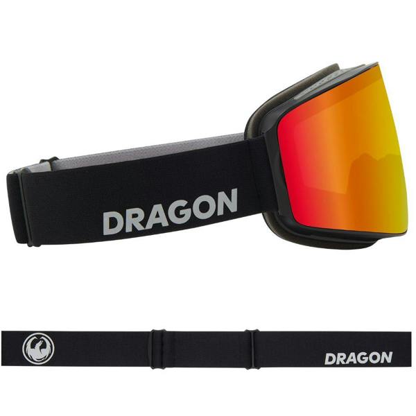 Dragon PXV - Nouveau Black with Lumalens Red Ionized & Lumalens Light Rose Lens