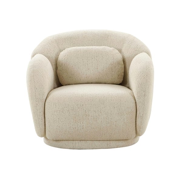 Furniture Edit Misty Cream Boucle Accent Chair