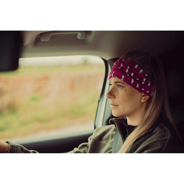 RUFFNEK Reflective Hi Vis Pink Snood Tube Scarf