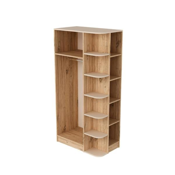 Destina Home Luses Compact Wardrobe with Cabinets and Shelves