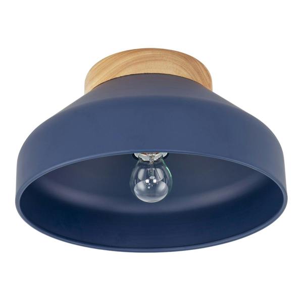 Chic Scandinavian Designed Semi Flush Ceiling Light in Midnight Blue Image 3