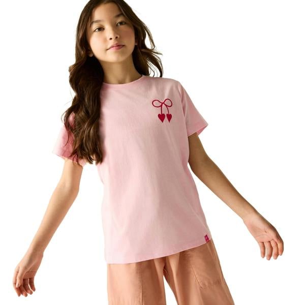 Regatta Girls Cath Kidston Puppy Floral T-Shirt - Pink - 