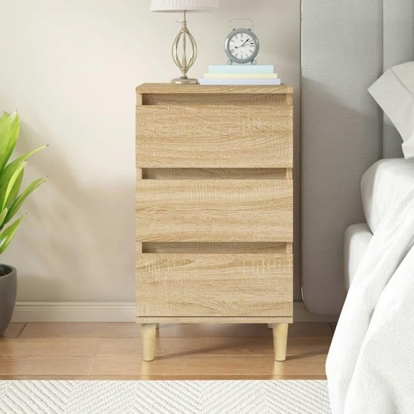 Berkfield Bedside Cabinet Sonoma Oak 40x35x70 cm Engineered Wood