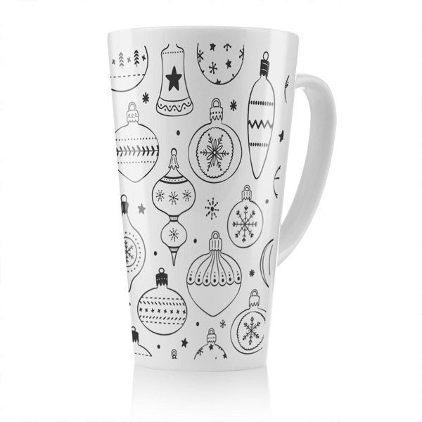 Benjamin Tate Design Hand Drawn Christmas Decorations Dining Latte Mug
