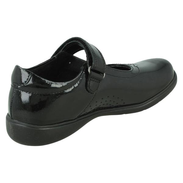 Start-rite Girls Start-Rite Heart-Bow School Shoes Glisten
