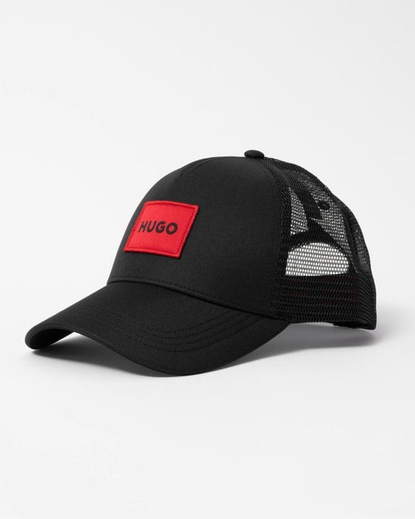 HUGO Kody Mens Logo Patch Cap - Black 001