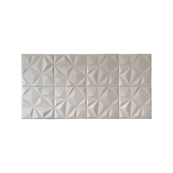 Wallsupply Ultralight Geo Lite 3D XPS Wall Panel Tiles Cashmere Beige - 8 pack, 2m2