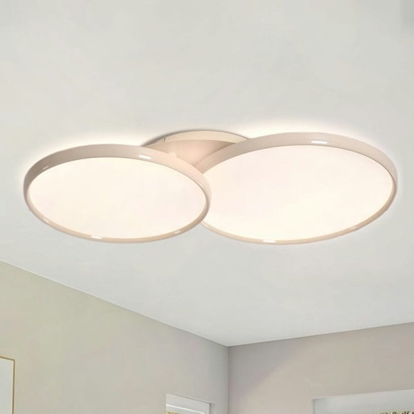 Lightsin Full Spectrum Dimmable Ivory White Aluminum Round LED Ceiling Light Lightsin UK 