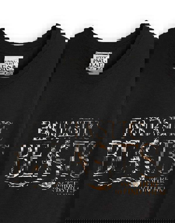 Fantastic Beasts And Where To Find Them Girls Black Short Sleeved T-Shirt