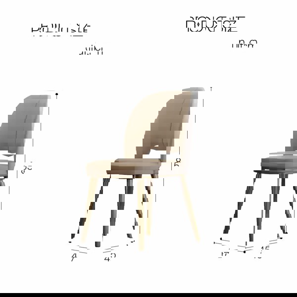 Rit Concept Shankar Leather Dining Chair, More Leg Colours