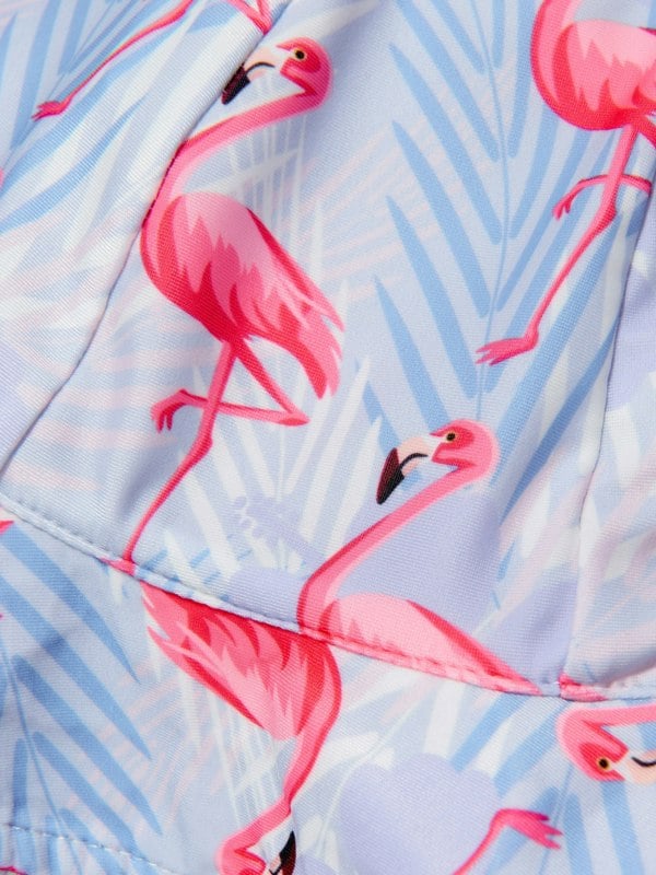 Soli Swim Girls Flamingo Sun Protective Hat (UPF50+) in Purple