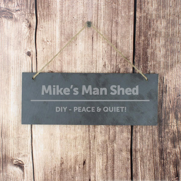 Personalised Memento Company Personalised Hanging Slate Sign