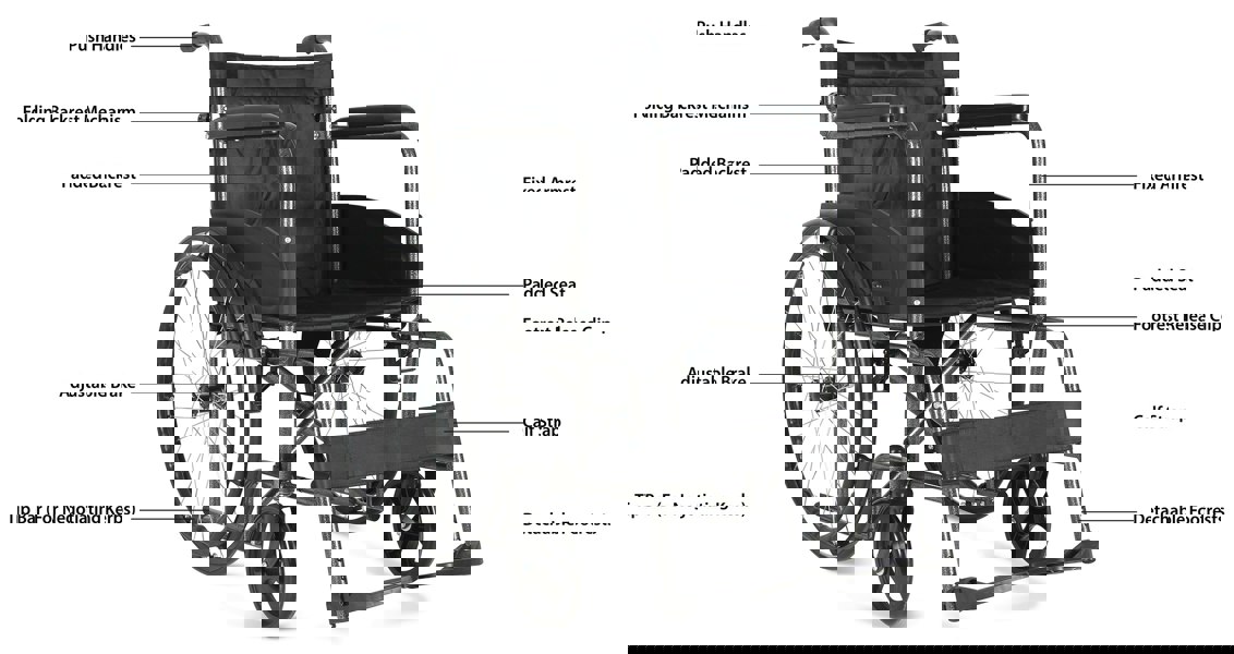 Aidapt Self Propelled Transit Wheelchair