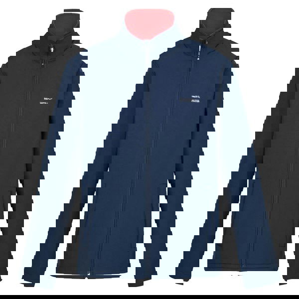 Regatta Mens Cera V Wind Resistant Soft Shell Jacket - Moonlight Denim/Danger Red