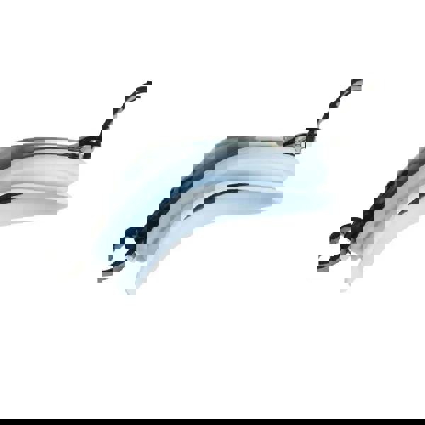 Fashy Pioneer adult swim goggles with split head strap and blue white flipper fins