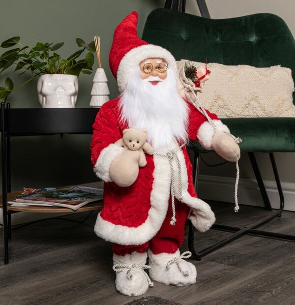 Samuel Alexander 60cm Red Standing Jumbo Papa Noel Santa Claus Indoor Decoration