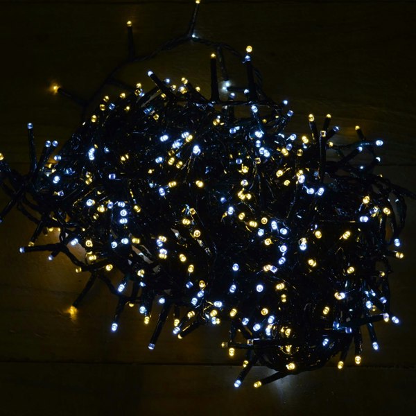 Samuel Alexander 1500 LED 37.5m Indoor Outdoor Christmas Multi Function Mains Operated String Lights with Timer in Cool & Warm White