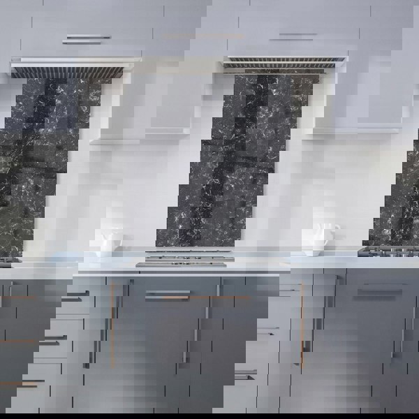 Warren Reed - Designer Deep Grey Quartz Effect Kitchen Splashback