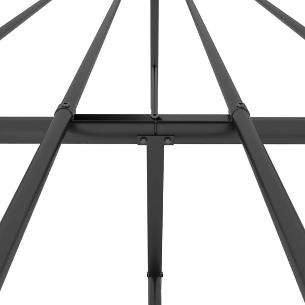 Berkfield Metal Bed Frame with Headboard and Footboard Black 120x200 cm