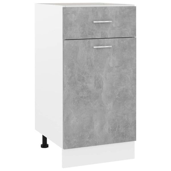 Berkfield Drawer Bottom Cabinet Concrete Grey 40x46x81.5 cm Engineered Wood