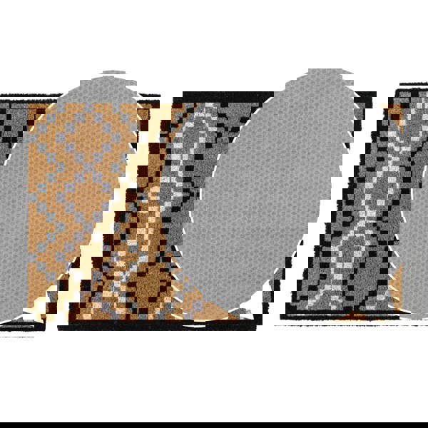 JVL Eco-Friendly Latex Backed Coir Entrance Doormat, 45x75cm - Diamond Pixel