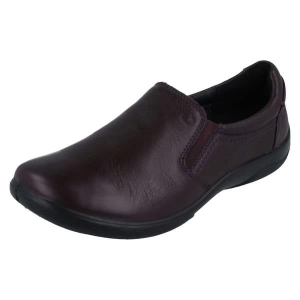 Padders Ladies Padders Leather Slip On Extra Wide Dual Fitting Formal Shoes Nico