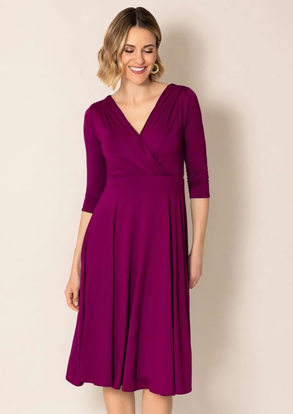Alie Street London Annie Dress Short Petite (Plum Wine)