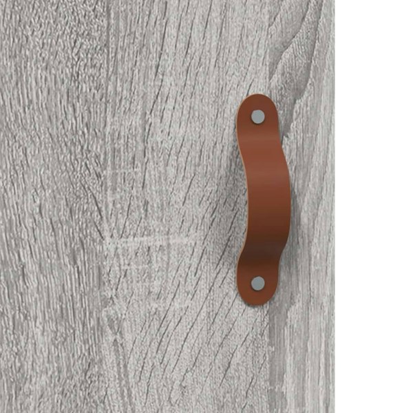 Berkfield Highboard Grey Sonoma 69.5x34x180 cm Engineered Wood